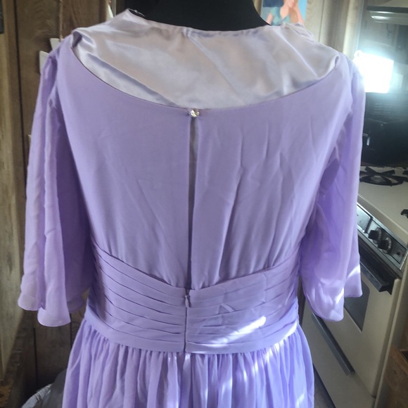 Lilac Maid of Honor Wedding Dress/Gown from AW Bridal! Free Size - Picture 17 of 17